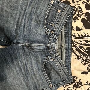 Helmut Lang Blue Skinny Jeans with Faded Wash